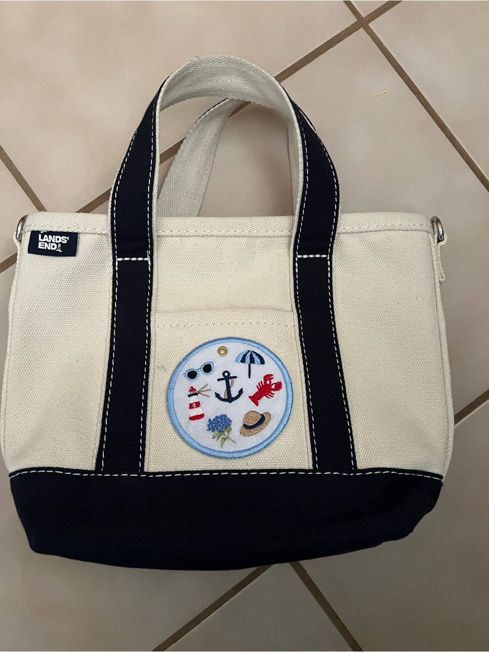 Lands’ End Zippered Boat Tote